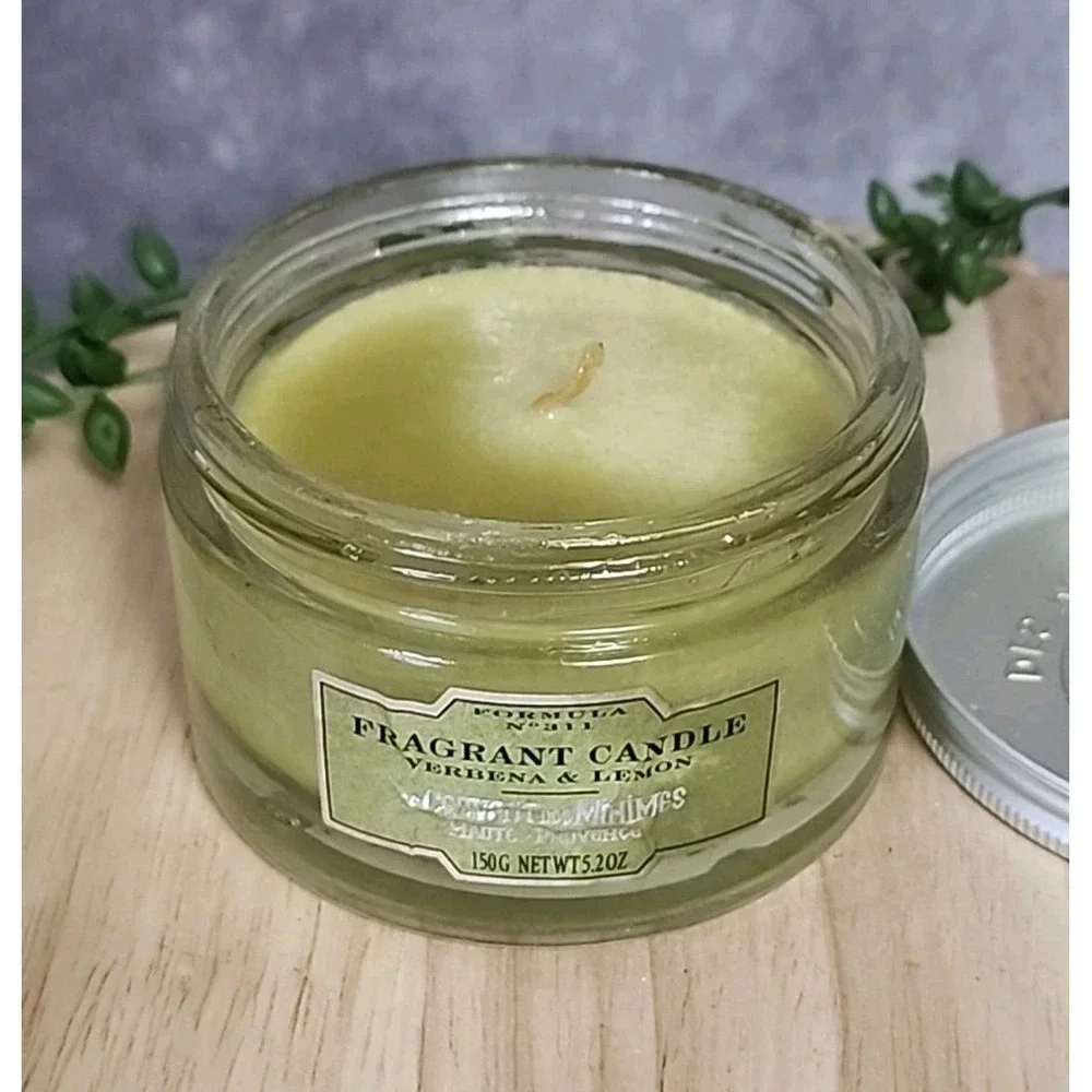 Le Couvent Des Minimes Verbena & Lemon No. 311 Fragrant Candle Glass‎ 5.2 Oz